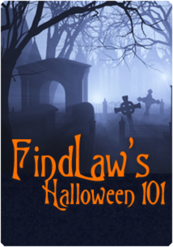 FindLaw's Halloween 101 graveyard graphic